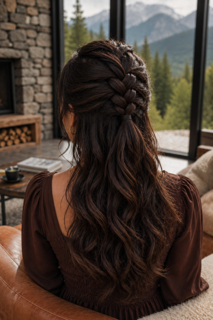 Half Up French Braid
