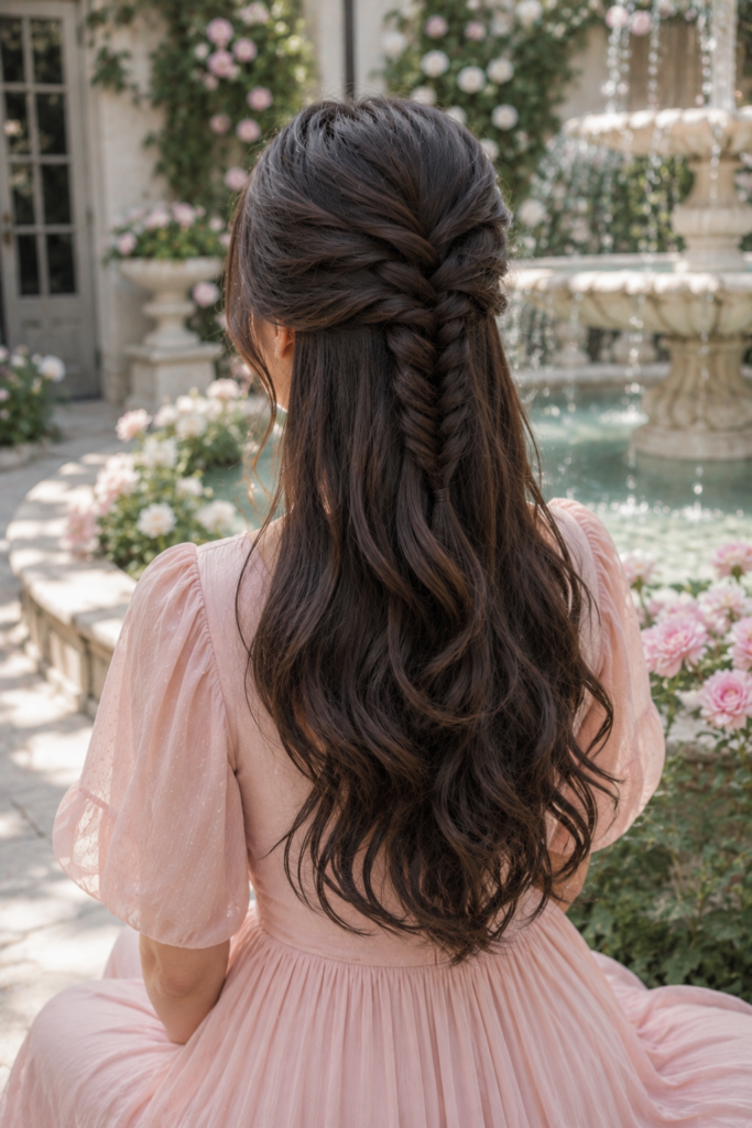 Half Up Fishtail Braid