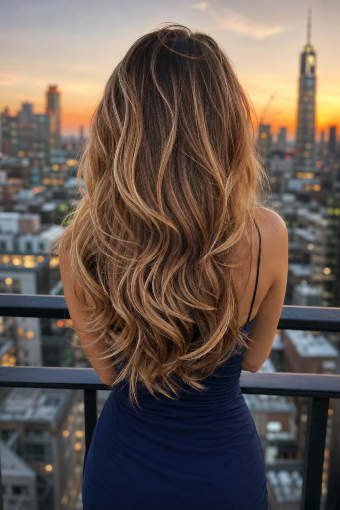 Long Layered Glam Waves