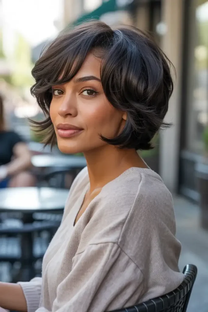 Short Shag with Side Part