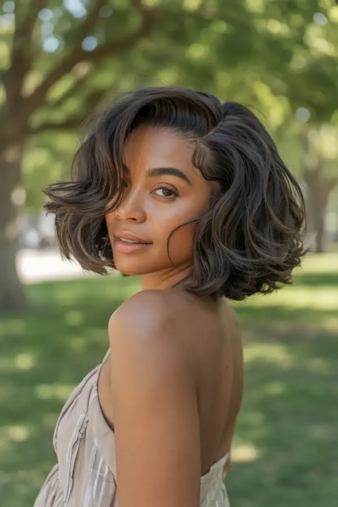 Shaggy Bob with Loose Waves