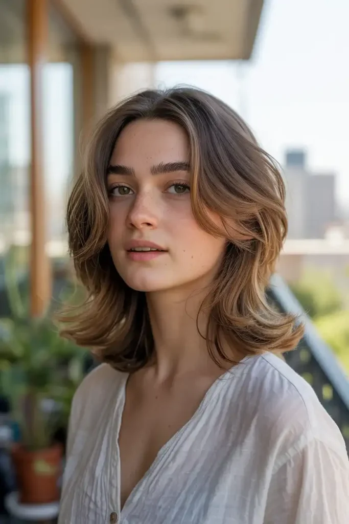 Collarbone-Length Layered Cut