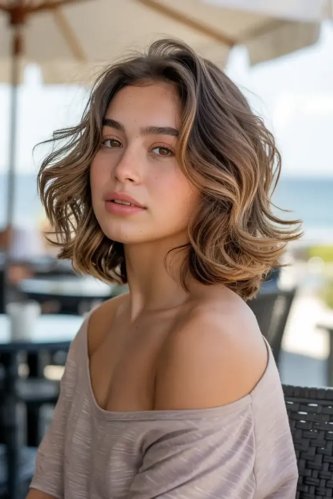 Wavy Lob with Natural Texture