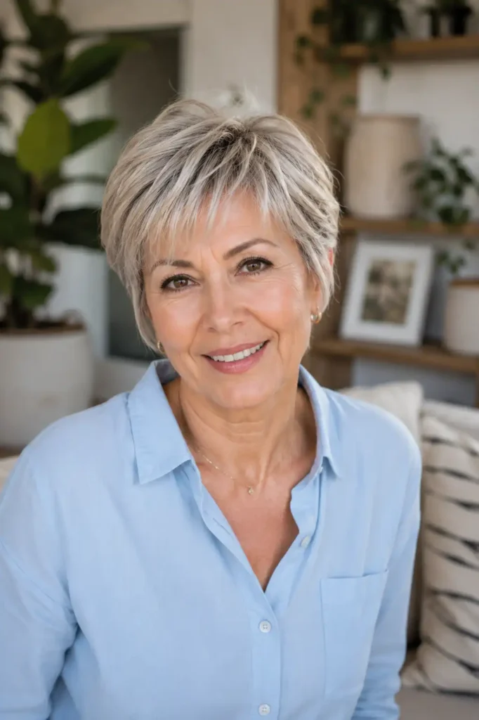 Short Layered Cut for Fine Hair