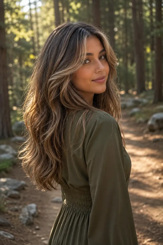 Milk Tea Hair with Face-Framing Highlights