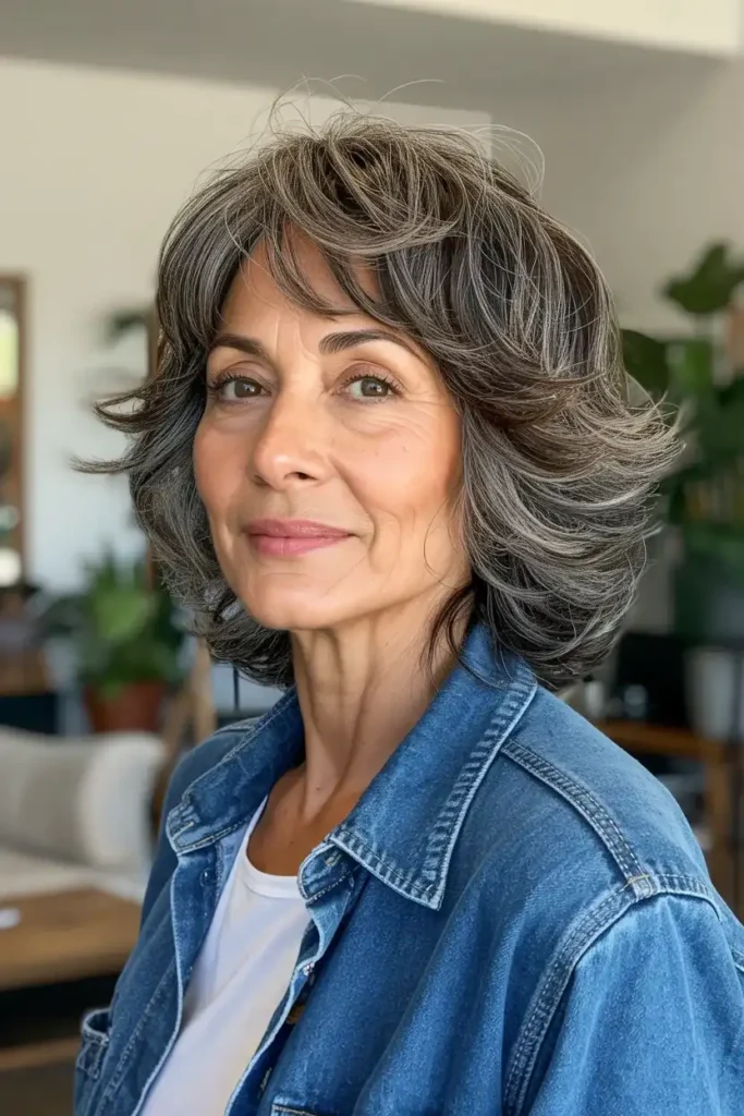 Collarbone-Length Shag