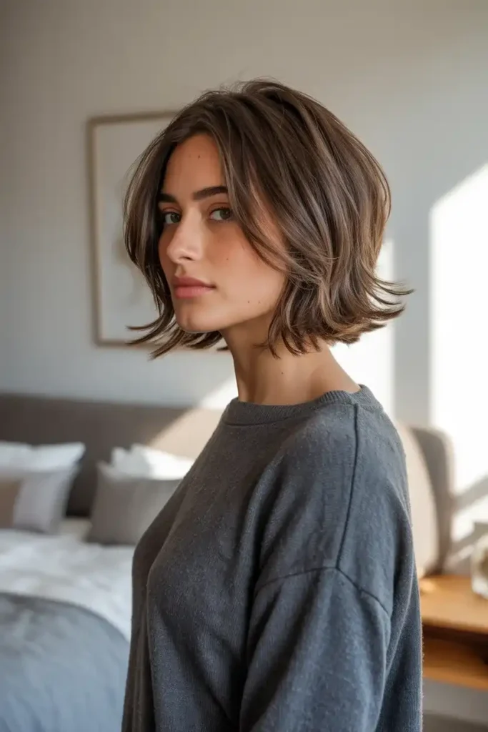 Feathered Layered Bob