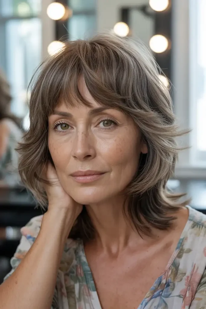 Wispy Bangs With Medium Layers
