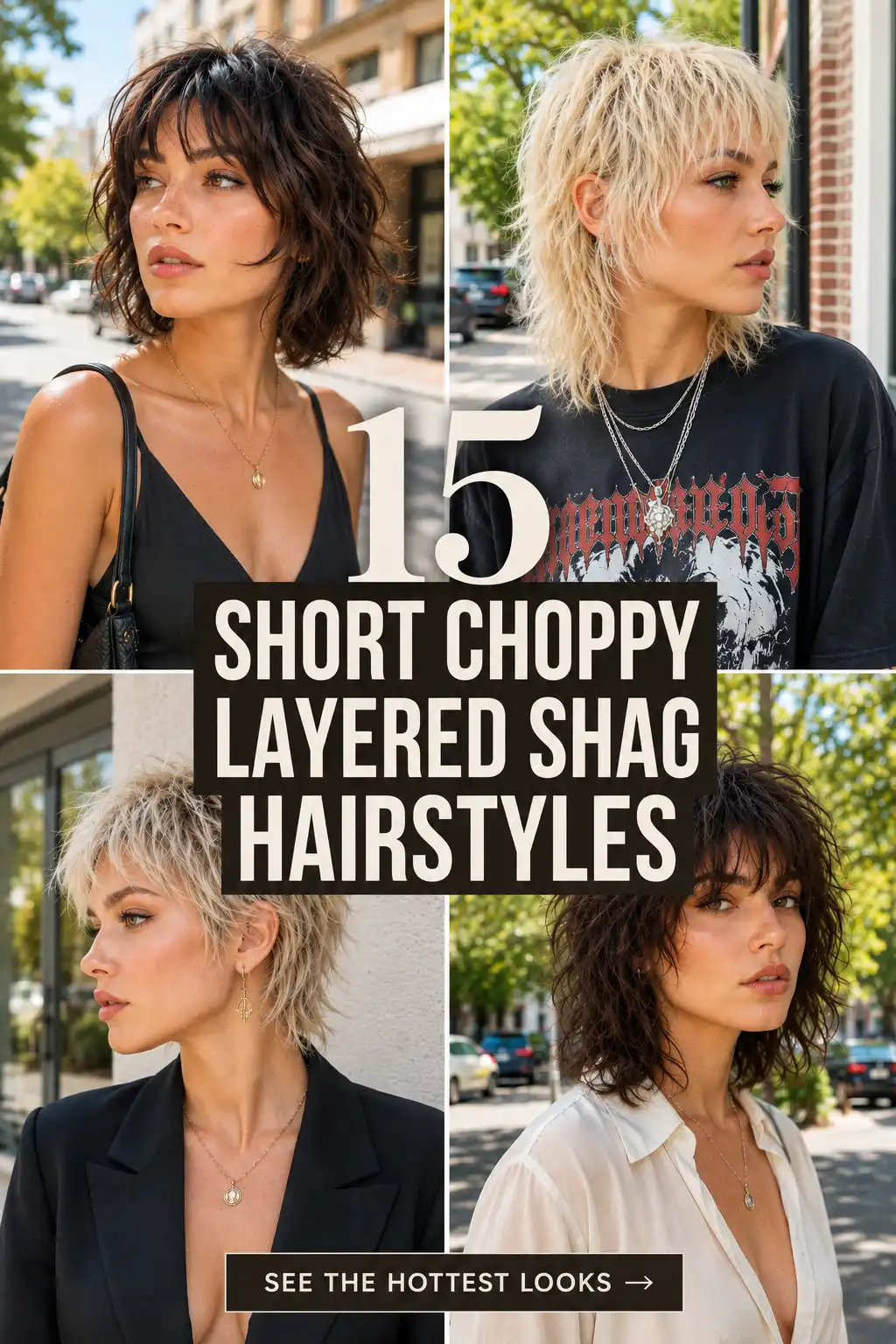 Short Choppy Layered Shag Hairstyles