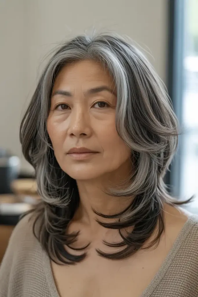 Middle-Part Layered Cut