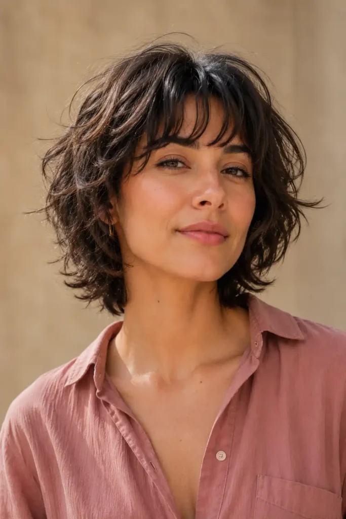 What Is a Short Shag for Wavy Hair?