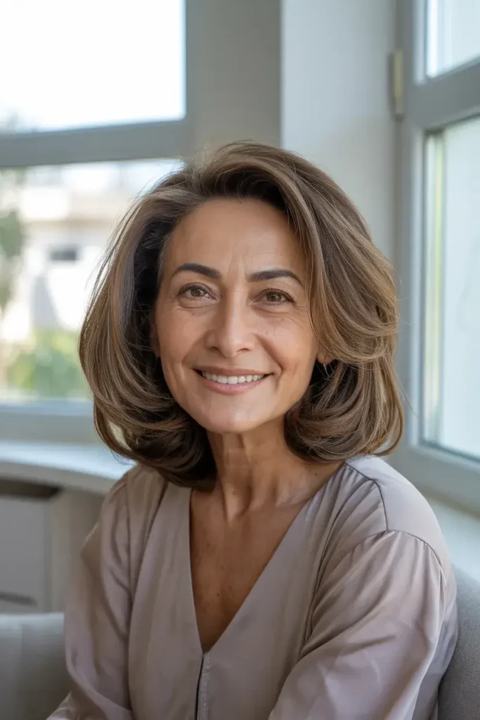 Rounded Shoulder-Length Cut