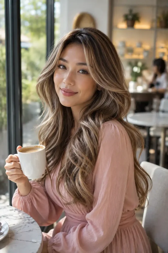 Glossy Milk Tea Waves