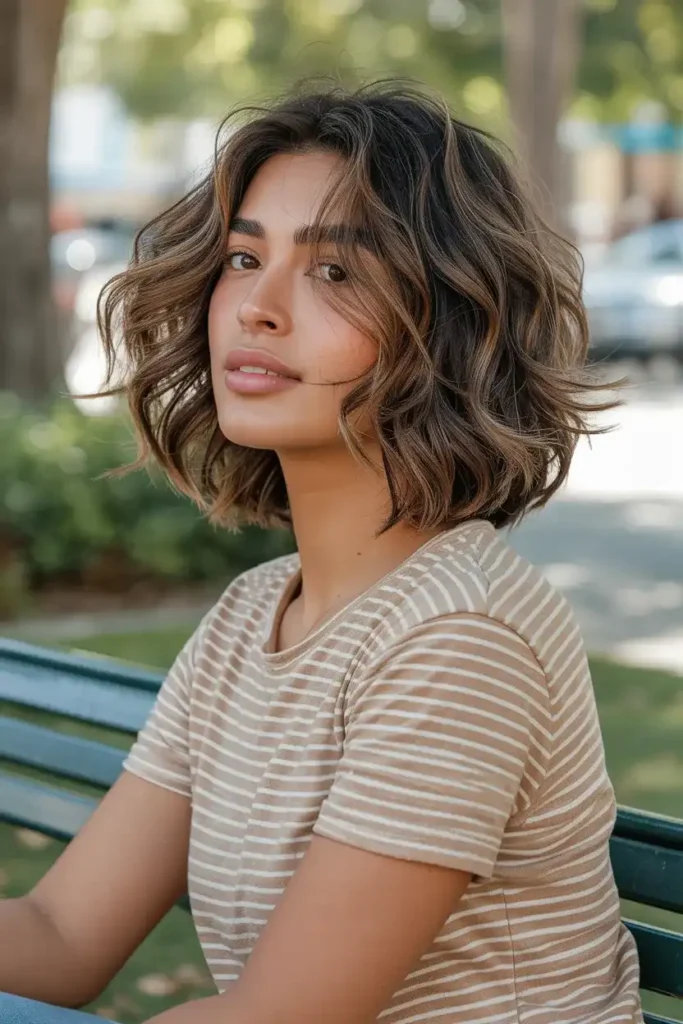 Wavy Layered Bob
