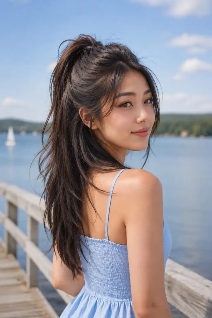 Half Up High Ponytail