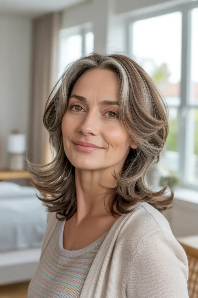 Medium-Length Hair With Wispy Ends