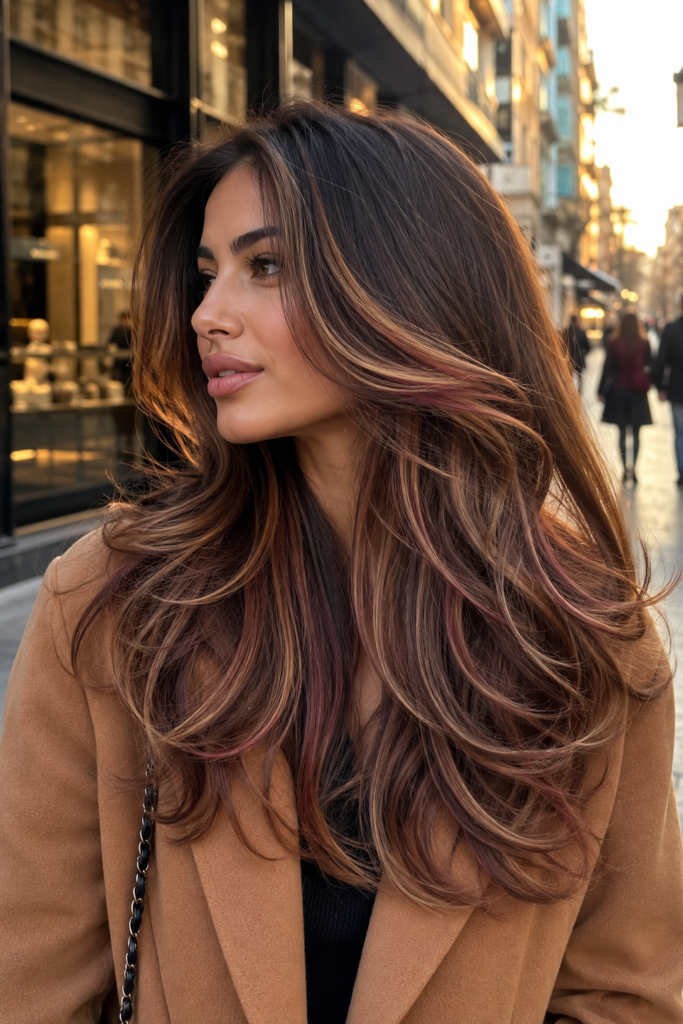 Warm Brunette Neapolitan Hair