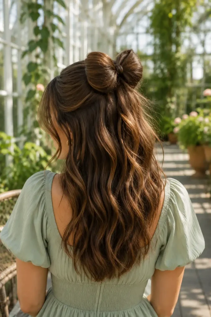 Half Up Bow Hairstyle