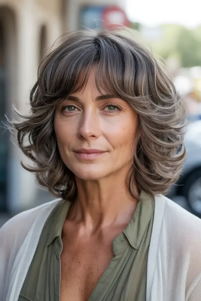 Medium Shag With Curtain Fringe
