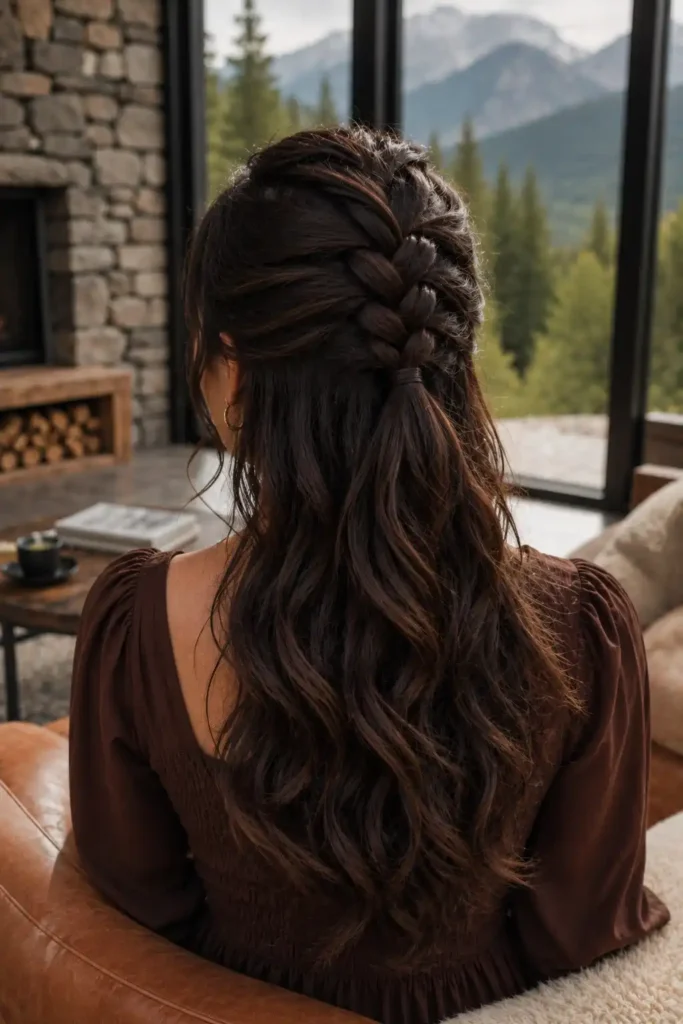 Half Up French Braid