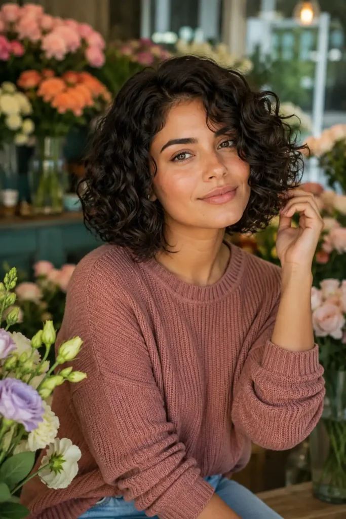 Curly Summer Bob