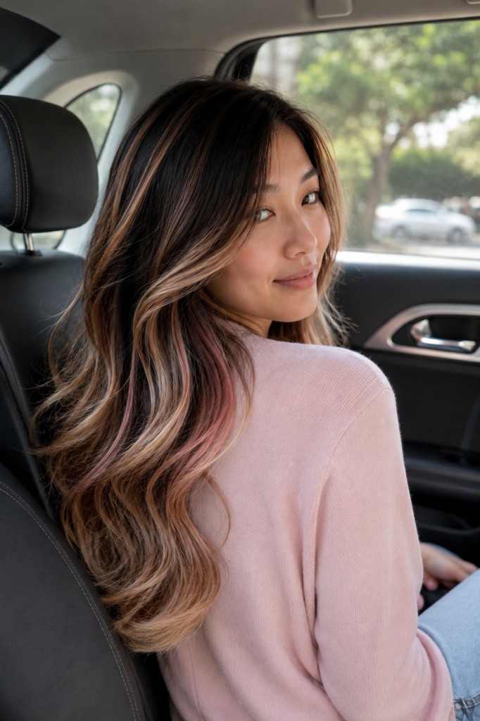 Chocolate Base with Creamy Blonde Ends