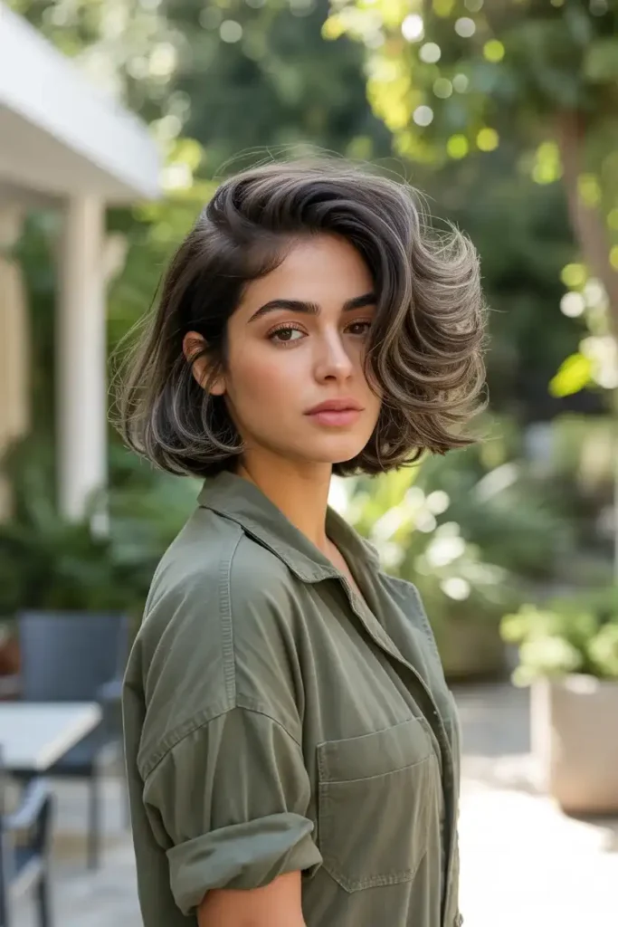 Messy Bob for Thick Hair