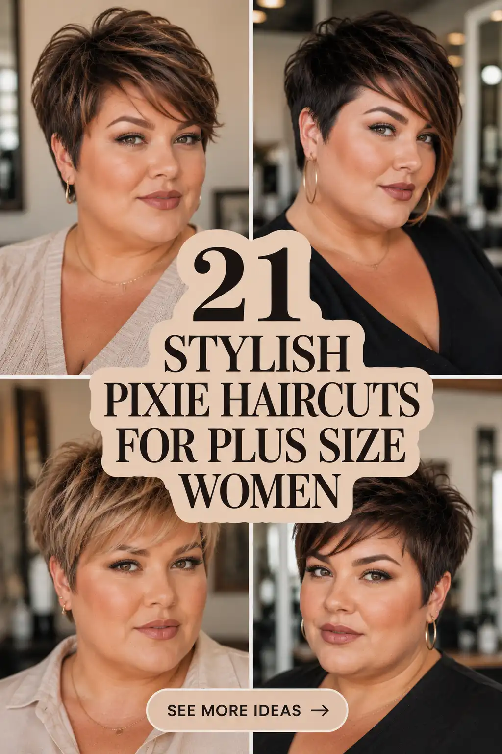 Pixie Haircuts for Plus Size Women