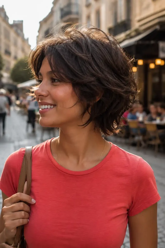 Short Summer Shag with Tousled Layers