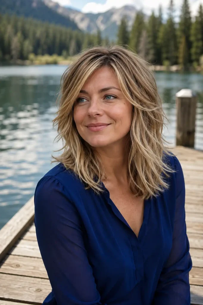 Shoulder-Length Shag with Soft Texture