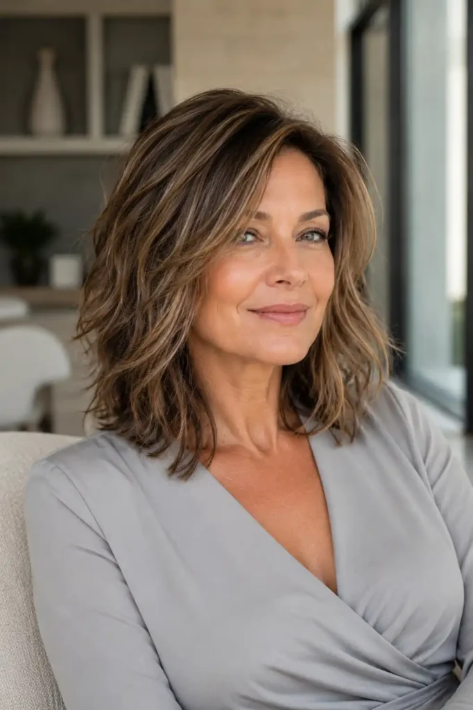 Textured Shoulder-Length Cut