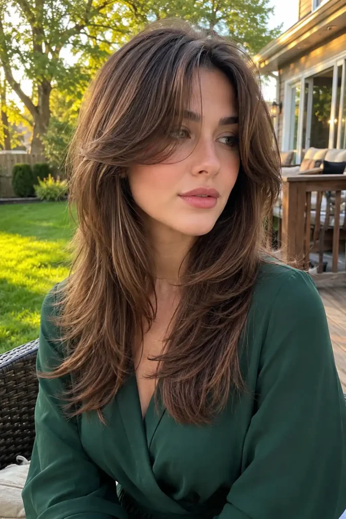 Butterfly Haircut with Curtain Bangs