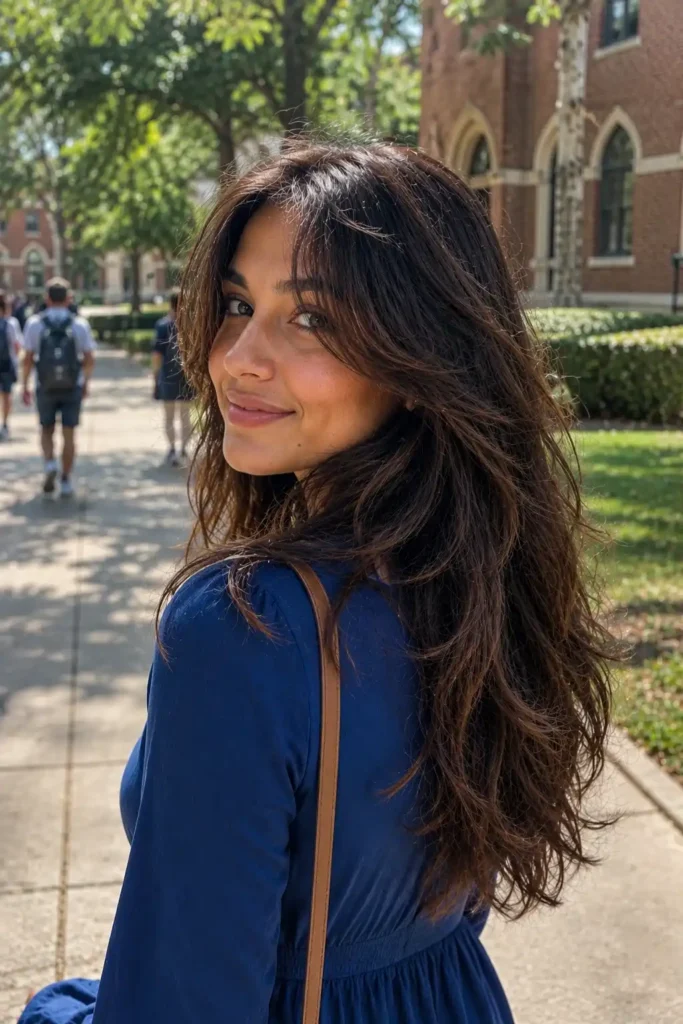 Effortless Butterfly Cut with Loose Layers