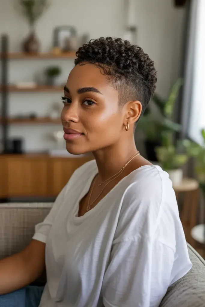 Tapered Natural Pixie