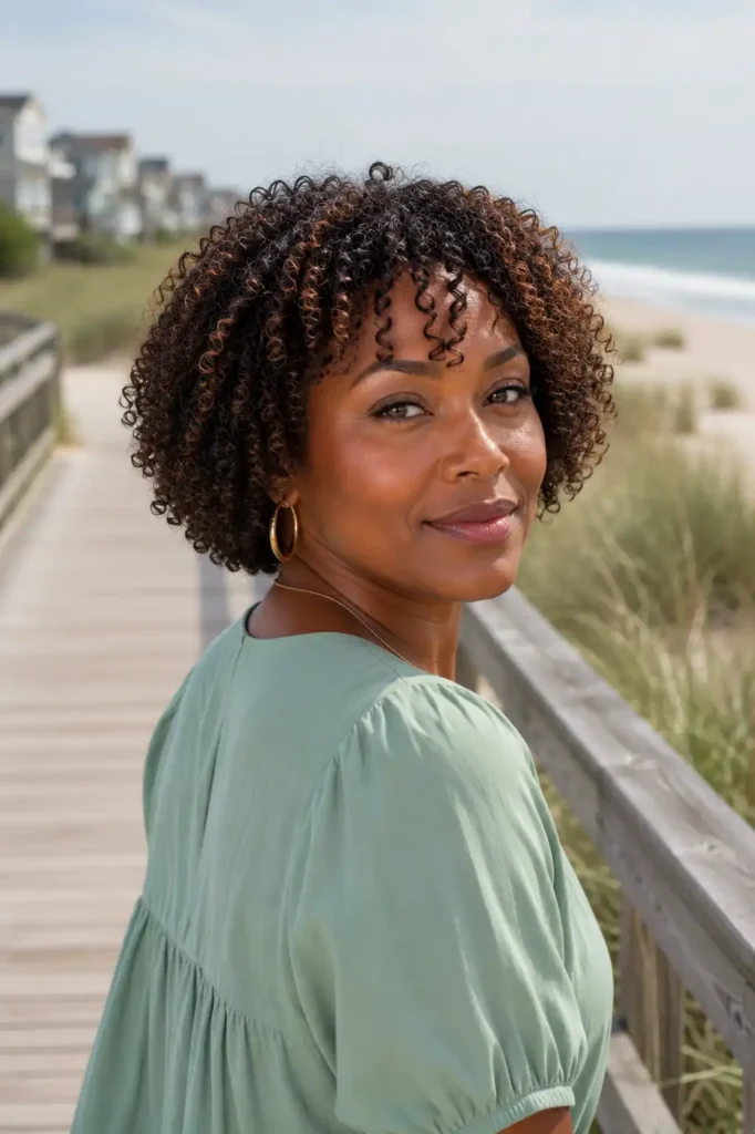 Curly Bob Crop