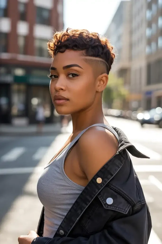 Pixie with Shaved Sides