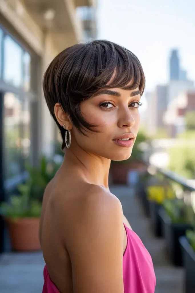 Pixie with Side Bangs