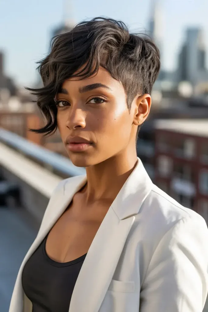 Asymmetrical Pixie Cut