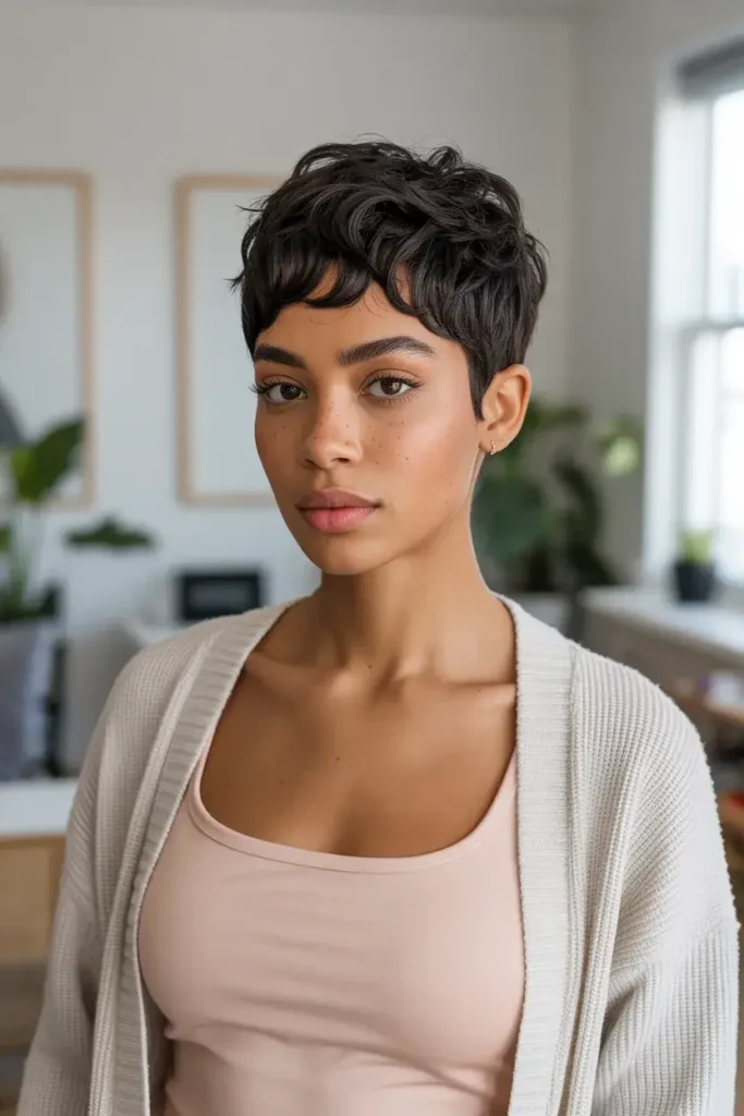Pixie with Long Crown Layers