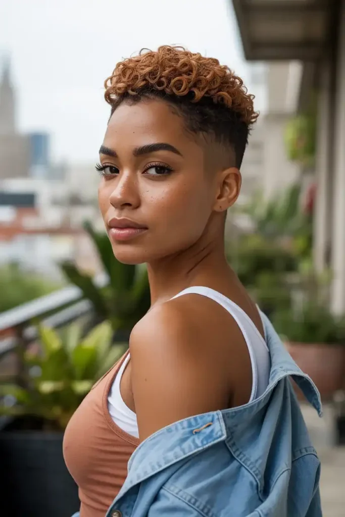 Tapered Pixie with Curls