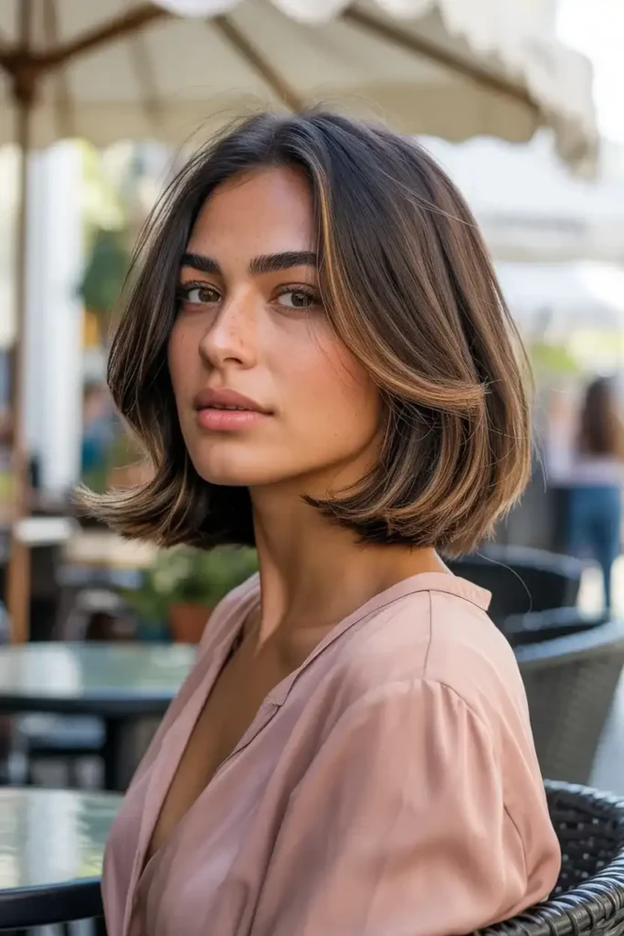 Chin-Length Layered Bob