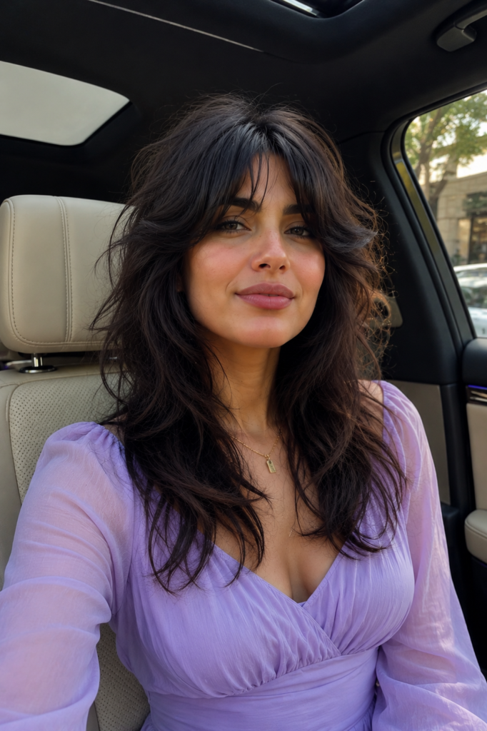 Shaggy Wolf Cut With Curtain Bangs