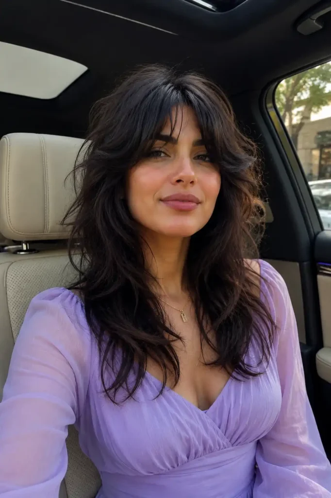 Shaggy Wolf Cut With Curtain Bangs