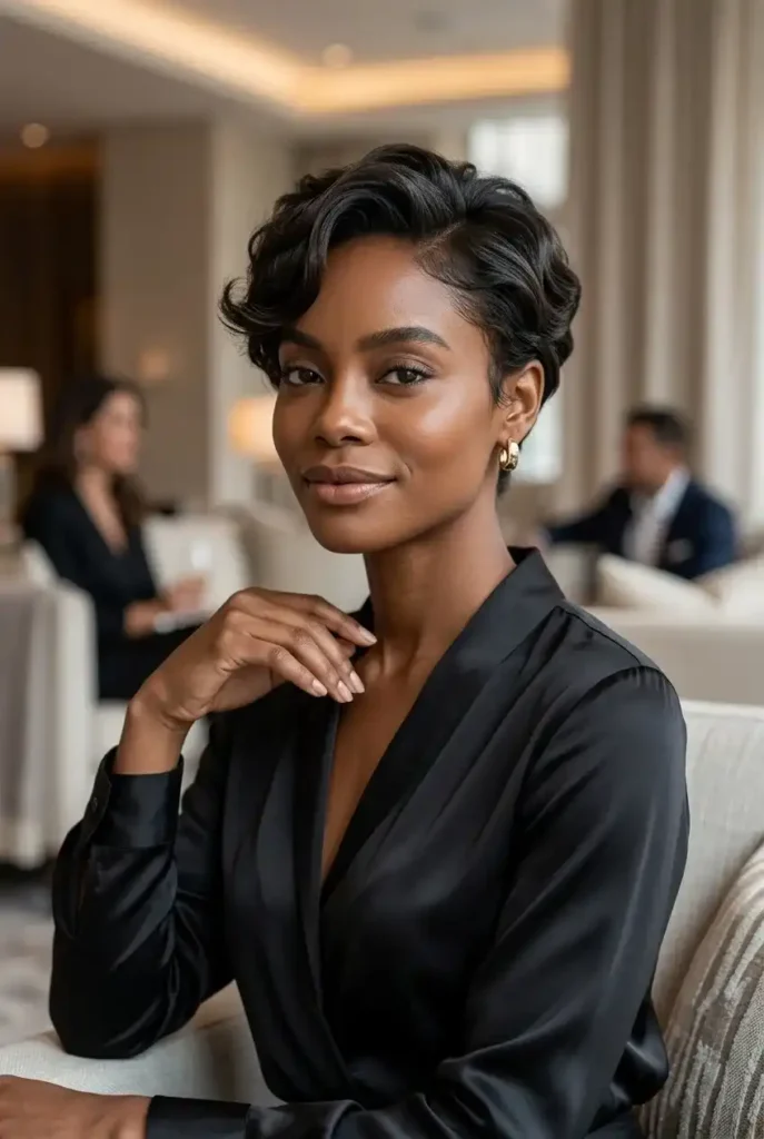 Glam Pixie with Waves