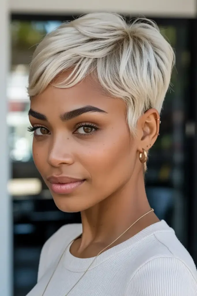 Platinum Blonde Pixie
