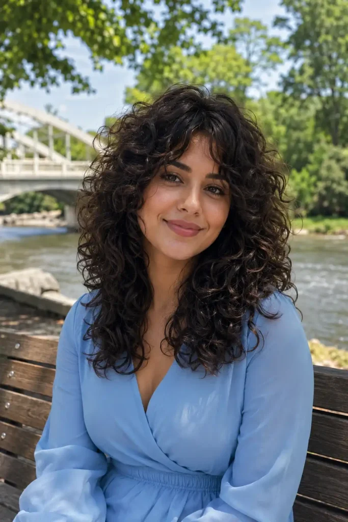 Curly Summer Wolf Cut