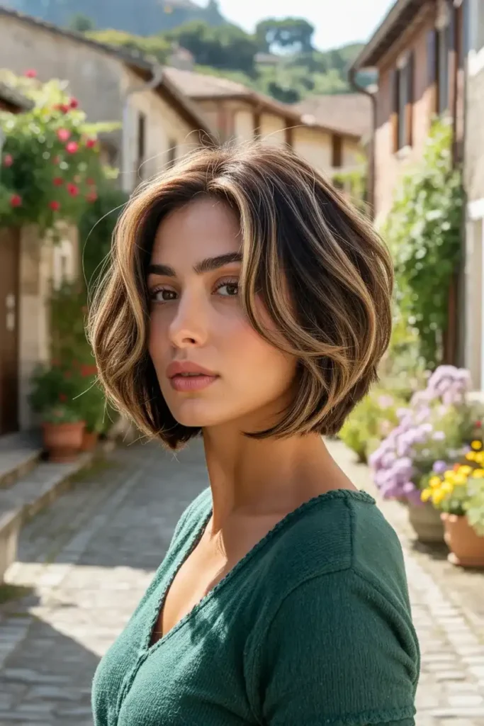 Layered Bob with Face-Framing Pieces