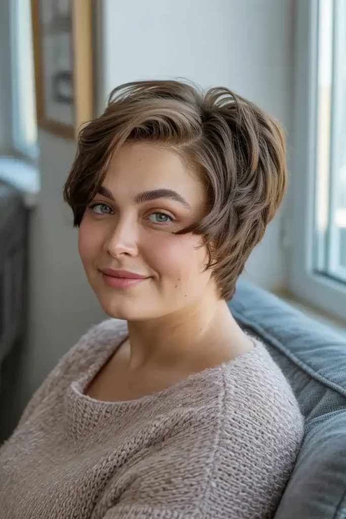 Soft Layered Pixie with Side Volume