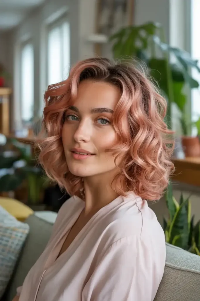 Rose Gold Pink Hair