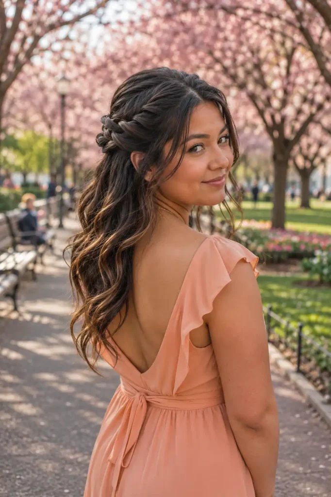 Soft Twisted Crown with Loose Waves